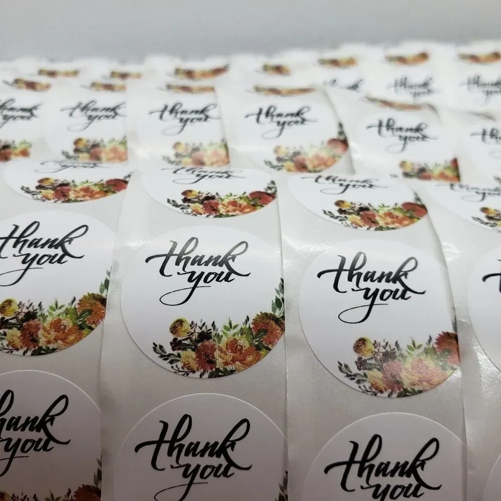 8/$20 100ct Thank You Stickers Round 1